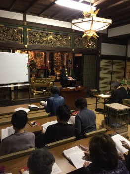 場所：泉福寺（松原市） 講師：良念寺谷本智住職