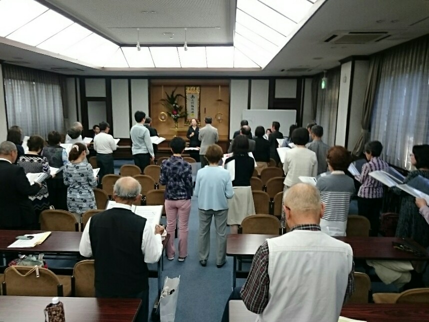 教区同朋大会の讃歌練習に参加しました 教区同朋大会の讃歌練習に参加しました