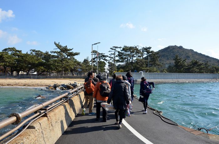 大島青松園の船着き場